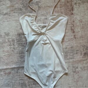 Abercrombie & Fitch Soft A&F white bodysuit